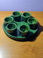 Plateau avec 6 bols à sauce pour fondue Niderviller vintage, Enlèvement