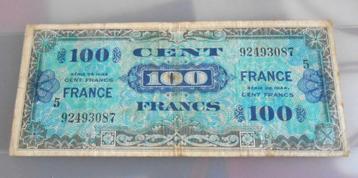 bankbiljet - Frankrijk - 100 francs 1944