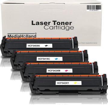 Huismerk Toners 203A - CF540X, CF541X, CF542X en CF543X beschikbaar voor biedingen