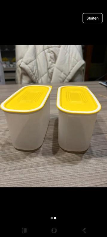 Nieuwe ruimtespaarders van tupperware  beschikbaar voor biedingen