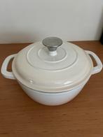 Gietijzeren kookpot wit nieuw 2.5 liter inhoud slowcooker, Huis en Inrichting, Ophalen, Gietijzer