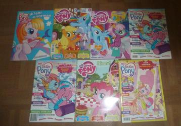 My little pony 6 magazines + 1 stickerboek