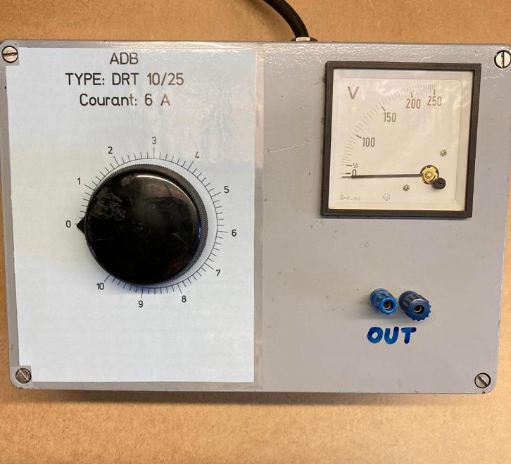 Variac, autotransformator, reostaat,..., Hobby en Vrije tijd, Elektronica-componenten, Zo goed als nieuw, Ophalen of Verzenden