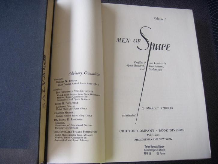 Men of Space: Profiles of the Leaders in Space, Boeken, Taal | Engels, Gelezen, Ophalen of Verzenden