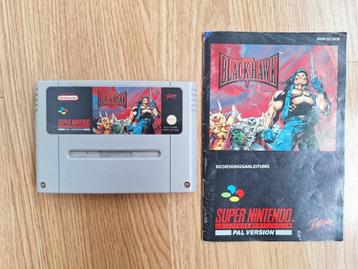 Blackhawk met handleiding voor de Super Nintendo (SNES) beschikbaar voor biedingen