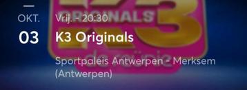 Ik zoek k3 kaartjes voor 3 personen op 11 oktober beschikbaar voor biedingen
