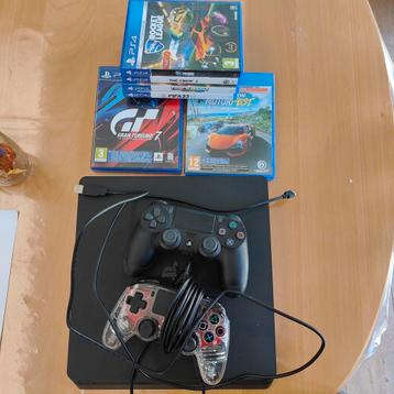 Ps4 & 2 controllers & games, Enlèvement, Utilisé