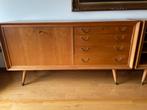 Vintage buffetkast perzikhout met kast  en schuiven, Huis en Inrichting, Kasten | Dressoirs, Ophalen, Gebruikt, 150 tot 200 cm