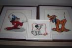 Disney kaders kruissteek werk , Pluto , Mickey , dalmatiërs, Gebruikt, Ophalen of Verzenden, Plaatje of Poster, Overige figuren