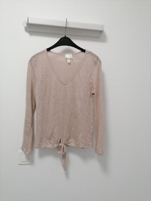 Beige knoopbloes van H&M, Mt M, Vêtements | Femmes, Blouses & Tuniques, Neuf, Taille 34 (XS) ou plus petite, Beige, Enlèvement ou Envoi