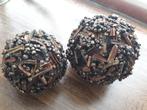 Set met 2 handgemaakte decoratiebollen (meer beschikbaar), Ophalen of Verzenden, Nieuw