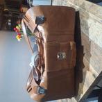 Lederen vintage reistas, Handtassen en Accessoires, Tassen | Reistassen en Weekendtassen, Ophalen of Verzenden, Gebruikt