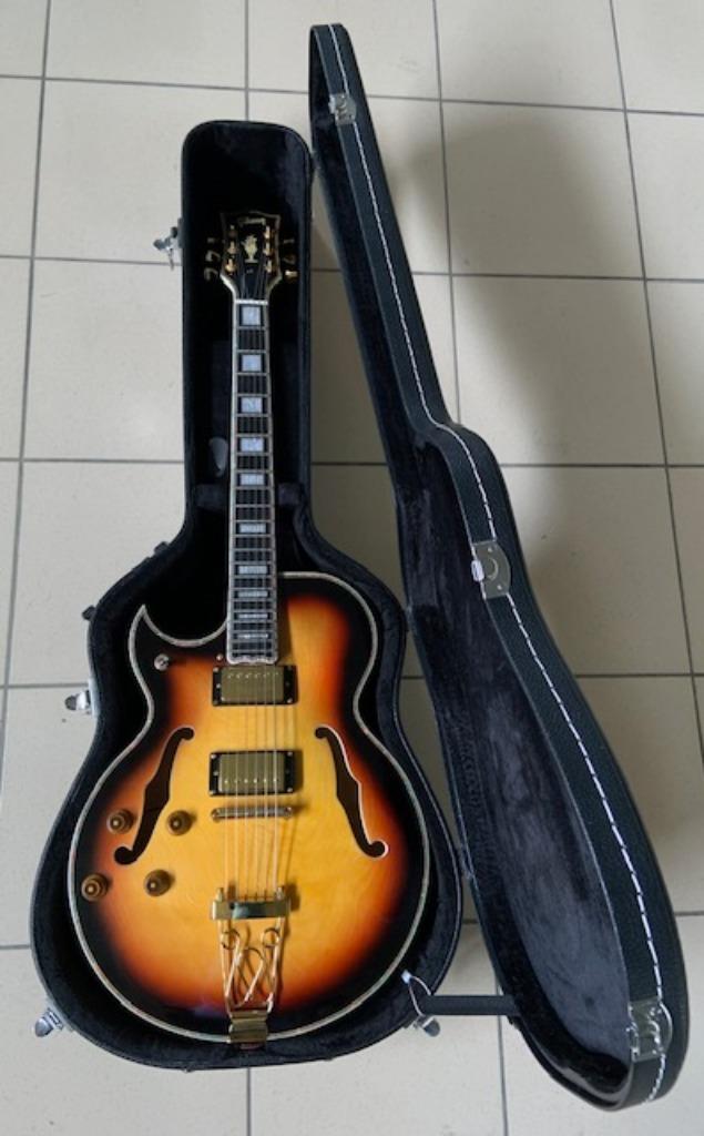 Linkshandige gitaar Lefty   !!! UNIEK !!! Gemodificeerd, Muziek en Instrumenten, Snaarinstrumenten | Overige, Zo goed als nieuw