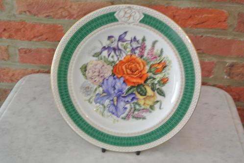 Herdenkingsbord Pors. Bord Bloemen Hare Majesteit (Beatrix), Verzamelen, Koningshuis en Royalty, Zo goed als nieuw, Servies, Ophalen of Verzenden