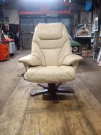 Vintage Norway draai fauteuil, Huis en Inrichting, Ophalen, Gebruikt