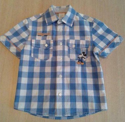 Geruit hemdje Disney Mickey Mouse mt 98, Kinderen en Baby's, Kinderkleding | Maat 98, Gebruikt, Shirt of Longsleeve, Ophalen of Verzenden