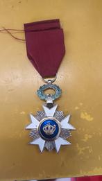 ABL Médaille Chevalier de l'ordre de la couronne, Ophalen of Verzenden, Landmacht, Lintje, Medaille of Wings