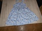 blauw bloemen kleed maat 140, Enfants & Bébés, Vêtements enfant | Taille 140, Enlèvement ou Envoi, Comme neuf, Fille, Robe ou Jupe
