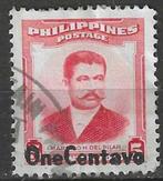 Filipijnen 1959 - Yvert 466 - Marcelo Hilario del Pilar (ST), Timbres & Monnaies, Timbres | Asie, Affranchi, Envoi