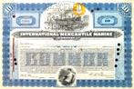 International (TITANIC) Mercantile Marine Company 1920, Postzegels en Munten, Aandelen en Waardepapieren, Certificaat van aandeel