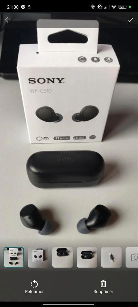 Sony WF-C510, Audio, Tv en Foto, Hoofdtelefoons, Zo goed als nieuw, Sony, Bluetooth, Verzenden