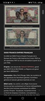 5000 franc 1946, Timbres & Monnaies, Monnaies | Europe | Monnaies non-euro, Enlèvement, Monnaie en vrac, France