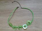 Groene halsketting, Handtassen en Accessoires, Kettingen, Ophalen of Verzenden, Gebruikt, Groen, Kunststof
