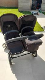 Bugaboo Donkey Duo Twin Black Edition, Kinderen en Baby's, Kinderwagens en Combinaties, Ophalen, Gebruikt, Bugaboo, Verstelbare duwstang