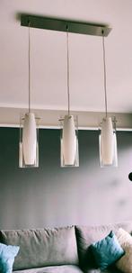 Hanglamp met 3 glazen kelken, Maison & Meubles, Utilisé, Enlèvement ou Envoi