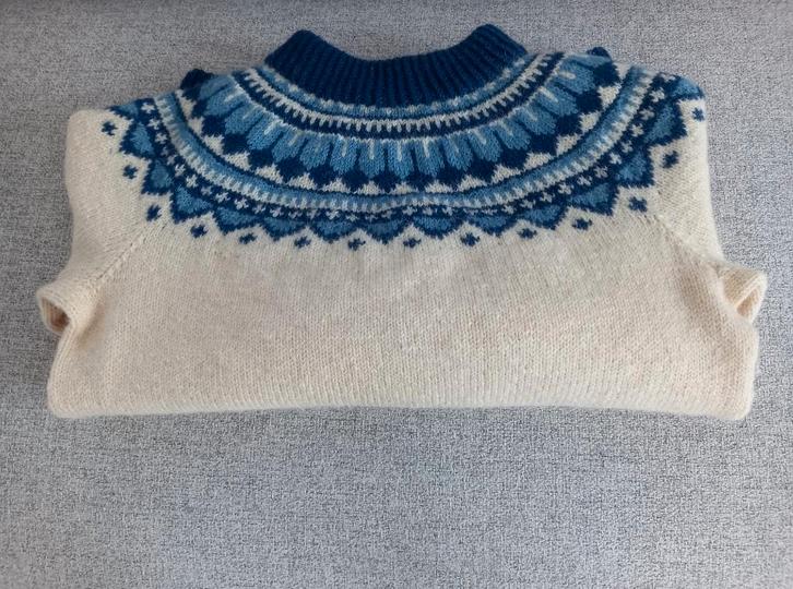 Pull d'hiver norvégien chaud traditionnel authentique, Vêtements | Femmes, Pulls & Gilets, Comme neuf, Taille 36 (S), Blanc, Enlèvement ou Envoi