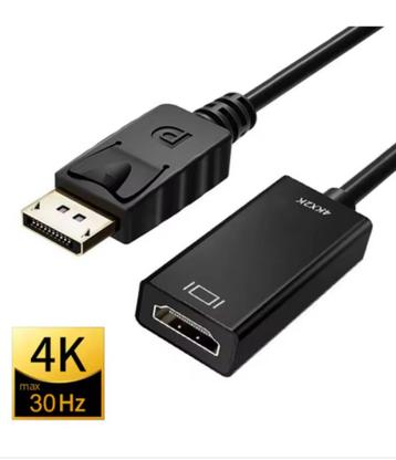 DisplayPort naar HDMI-compatibele 4K-adapterconverter Man DP beschikbaar voor biedingen