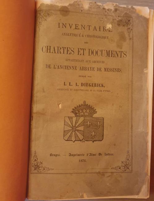 (MESEN) Inventaire des chartes et documents de l’ancienne ab, Boeken, Geschiedenis | Stad en Regio, Gelezen, Ophalen of Verzenden