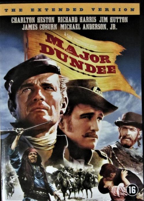 DVD WESTERN- MAJOR DUNDEE (CHARLTON HESTON), Cd's en Dvd's, Dvd's | Actie, Zo goed als nieuw, Overige genres, Alle leeftijden