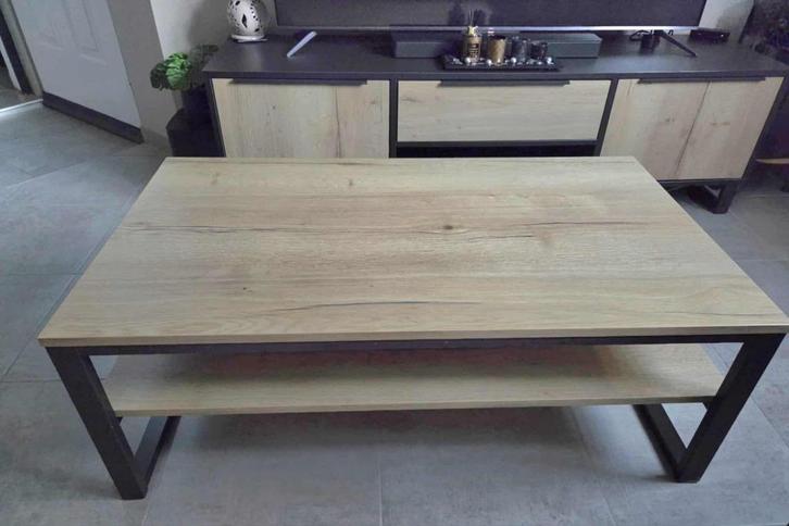 Table basse de salon industrielle, Maison & Meubles, Maison & Meubles | Autre, Utilisé, Enlèvement