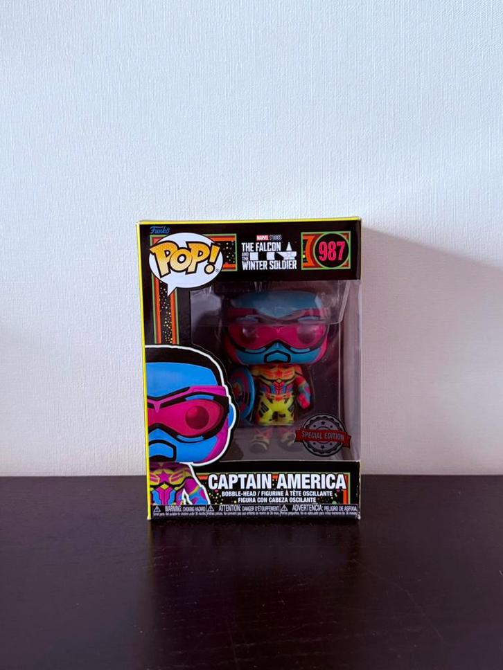 Captain America (Blacklight Ed.), Verzamelen, Poppetjes en Figuurtjes, Zo goed als nieuw, Ophalen of Verzenden