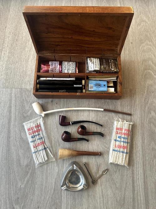 Set pijpen en accessoires voor rokers collectie - 50€, Verzamelen, Rookartikelen, Aanstekers en Luciferdoosjes, Zo goed als nieuw