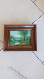 Peinture à l huile sur toile,  dédicacée, Ophalen
