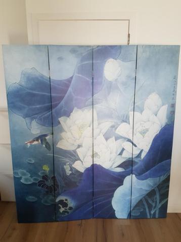 Fine Asianliving Kamerscherm Scheidingswand blauw beschikbaar voor biedingen