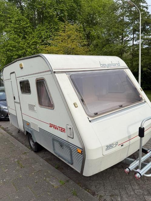 Caravan Bayerland 390d, Caravans en Kamperen, Caravans, Particulier, tot en met 4, 500 - 750 kg, Beyerland, Vast bed, Fietsenrek
