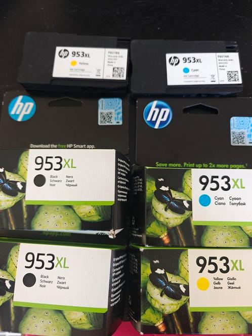 Inktpatronen HP XL - 6 stuks (zwart x2 cyaan x2 geel x2), Computers en Software, Printerbenodigdheden, Nieuw, Ophalen of Verzenden