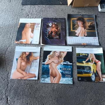MOOIE DAMES kalenders 6 STUKS + 6 LACH MAGAZINES 50 EURO beschikbaar voor biedingen