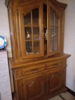 Vitrine kast, massief eik, Huis en Inrichting, Kasten | Vitrinekasten, Ophalen