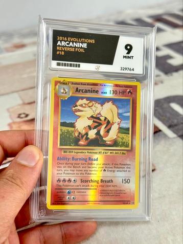 Pokemon 2016 ARCANINE reverse holo #18 18/108 grade 9 menthe, Enlèvement ou Envoi, Foil