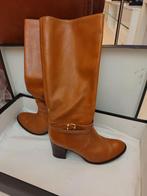 Gebruikte 40 VERA GOMMA lange leren dameslaarzen met een hak, Kleding | Dames, Hoge laarzen, Bruin, Ophalen of Verzenden, Gedragen