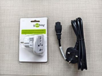 Goobay reisadapter + stroomkabel UK / VS / Italië Australië beschikbaar voor biedingen