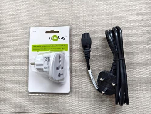 Goobay reisadapter + stroomkabel UK / VS / Italië Australië, Hobby en Vrije tijd, Elektronica-componenten, Nieuw, Ophalen of Verzenden