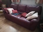 Echt lederen salon bordeaux, Huis en Inrichting, Ophalen