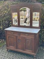 Vintage commode met marmeren blad en spiegel, Antiek en Kunst, Antiek | Meubels | Kasten, Ophalen