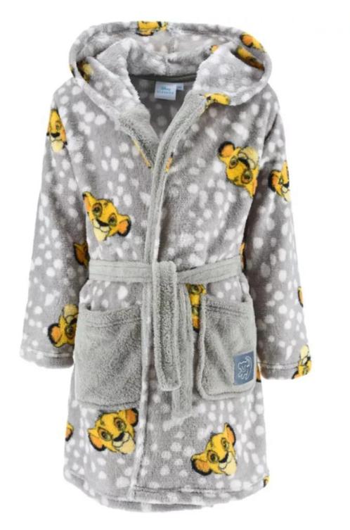 Lion King Badjas Grijs - Disney - Maat 98 - 104 - 110, Kinderen en Baby's, Kinderkleding | Maat 98, Nieuw, Jongen of Meisje, Nacht- of Onderkleding