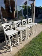 Bar stoelen wit, Ophalen, Wit, Zo goed als nieuw, Vier